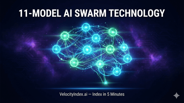 VelocityIndex AI Swarm — 11 AI models powering instant indexing